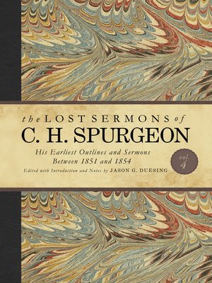cover image of The Lost Sermons of C. H. Spurgeon Volume IV